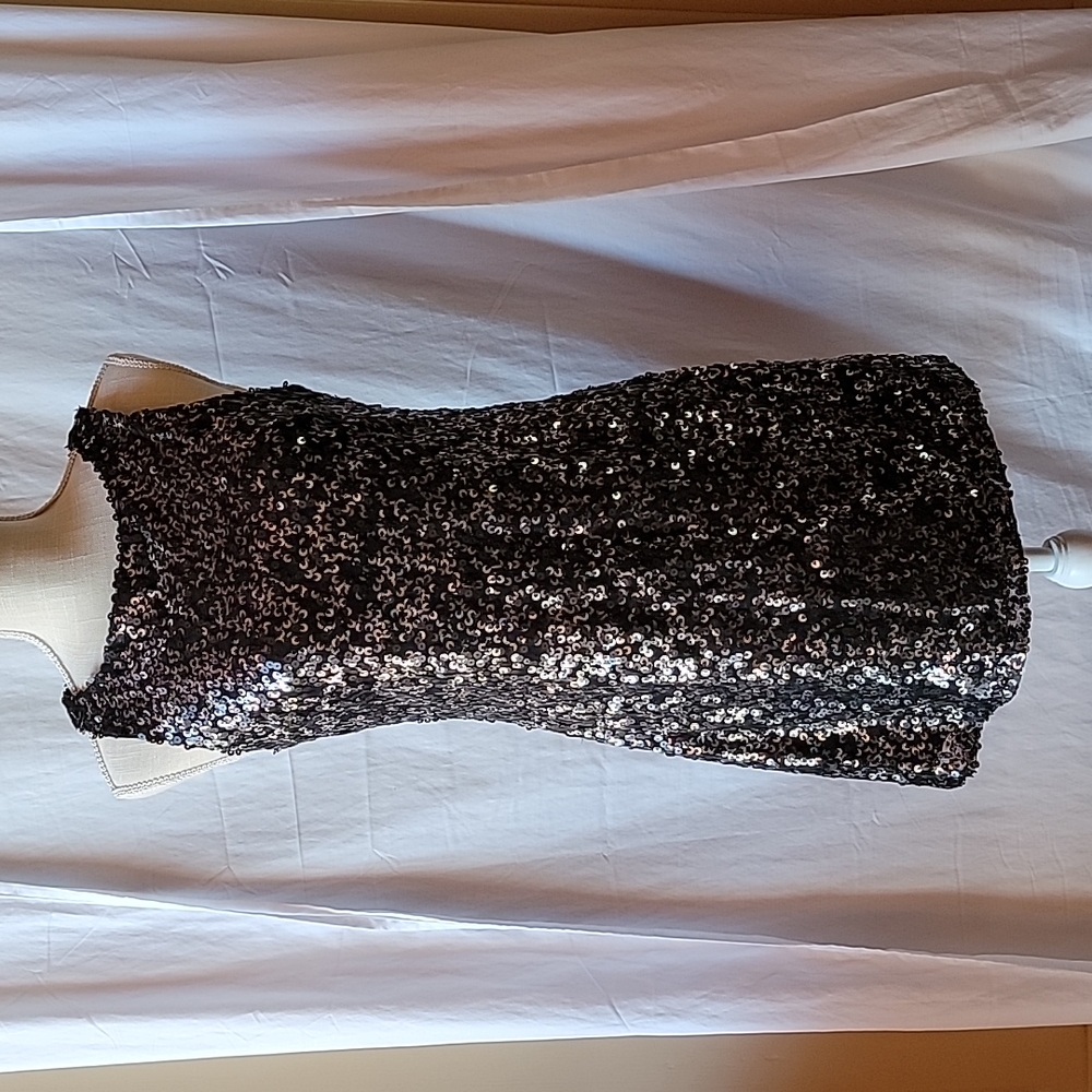 Black Sequins party dress